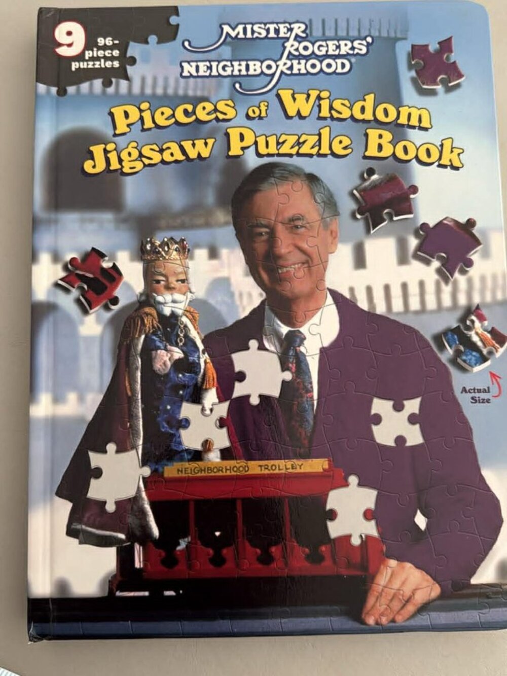 Mister Rogers' Neighborhood Hardcover Pieces of Wisdom Jigsaw Puzzle Book